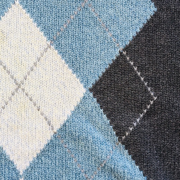 Dockers Argyle Cotton Crewneck Sweater SZ M - Picture 6 of 7